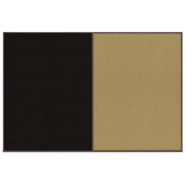 Enclosed Corkboard, 1 Door, 72"x48", 4" Fra